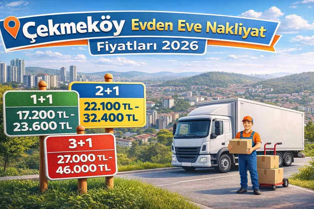 Çekmeköy Evden Eve Nakliyat Fiyatları 2026