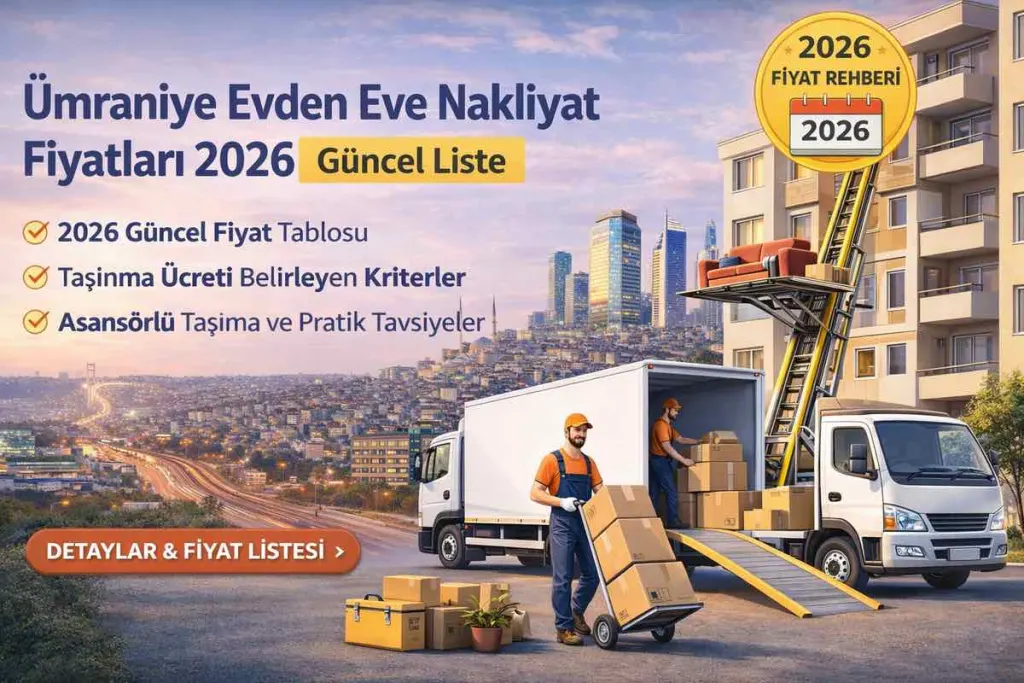 Ümraniye Evden Eve Nakliyat Fiyatları 2026